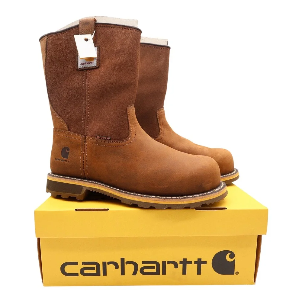 Carhartt Work Boots Mens 9 M Pull-On Waterproof Composite Toe CMP1453 NIB